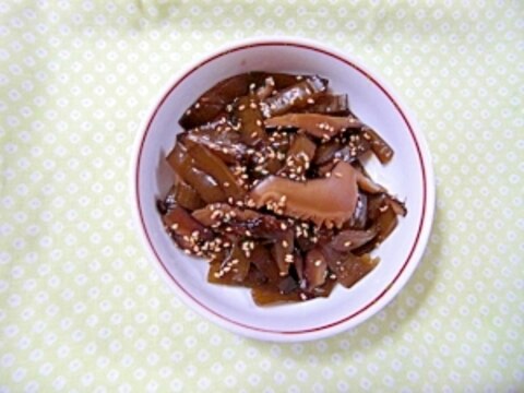 茎わかめと椎茸の佃煮